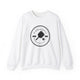 White pickleball sweatshirt with a circular Pickleball Bainbridge Island, WA 1965 badge logo