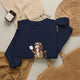 Lion pickleball crewneck sweatshirt in Navy, Rally Roar