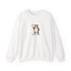 Funny Bear Pickleball Crewneck Sweatshirt - Soft Hands, Loud Paddle