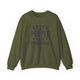 Pickleball sweatshirt with bold stacked "HAPPY PEOPLE PLAY PICKLEBALL" text and crossed paddles graphic