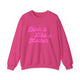 Pickleball sweatshirt with a pink script Dink it Like a Mother text design