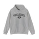 Sport grey hoodie with an arched PICKLEBALL text design over crossed paddles