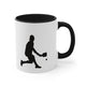 Color Accent Coffee Mug - Pickleball Player