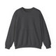 Dark Heather pickleball sweatshirt with bold stacked "HAPPY PEOPLE PLAY PICKLEBALL" text and crossed paddles graphic