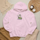 Snake pickleball hoodie in Light Pink, No Feet, No Foot Faults