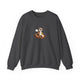 Otter pickleball crewneck sweatshirt in Dark Heather