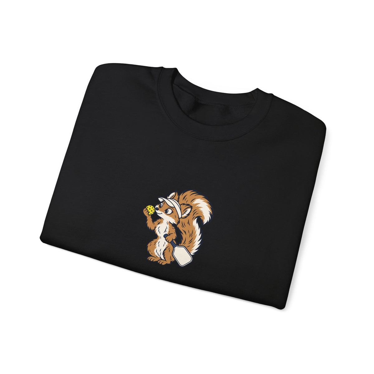 Squirrel pickleball crewneck sweatshirt, Wait, What's the Score?