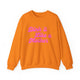 Pickleball sweatshirt with a pink script Dink it Like a Mother text design