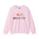 Light pink sweatshirt with retro Net Master text design and sparkle accents