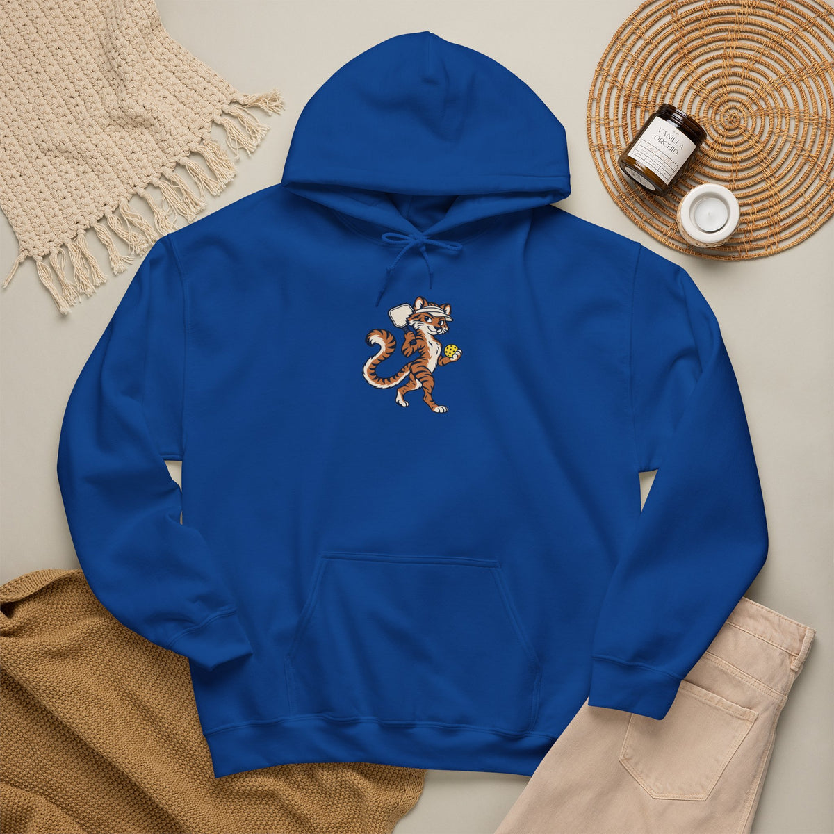 Tiger pickleball hoodie, Eye of the Tiger Dink