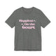 Deep Heather pickleball t-shirt with retro script text "Happiest On the Court" and sparkle accents