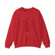Red pickleball sweatshirt with handwritten "I'm sorry for what I said when I was playing pickleball" script and heart doodle
