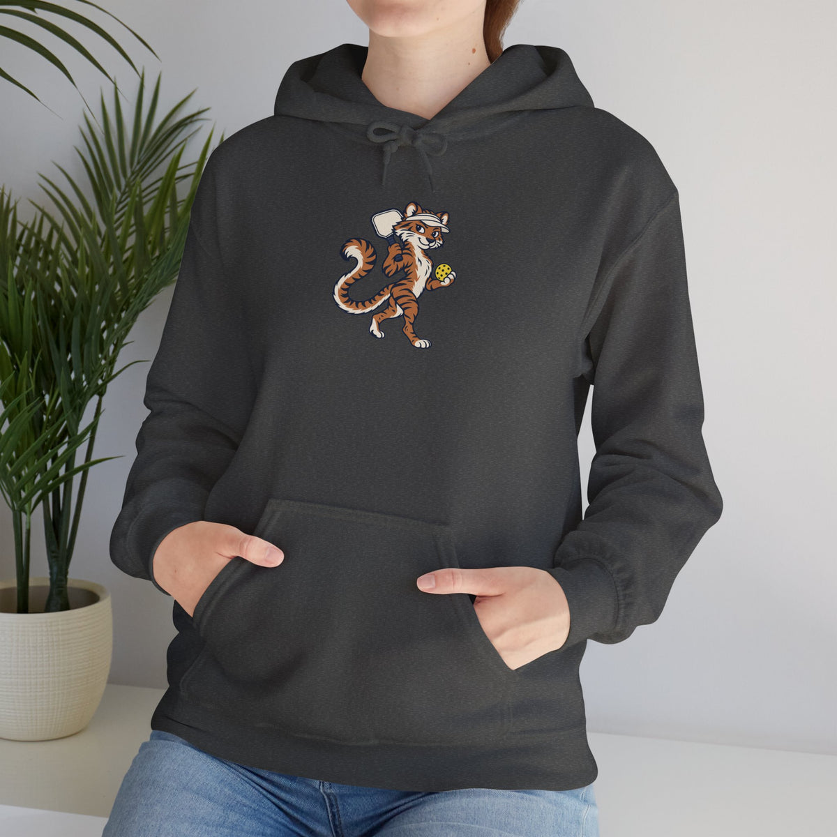 Tiger pickleball hoodie, Eye of the Tiger Dink