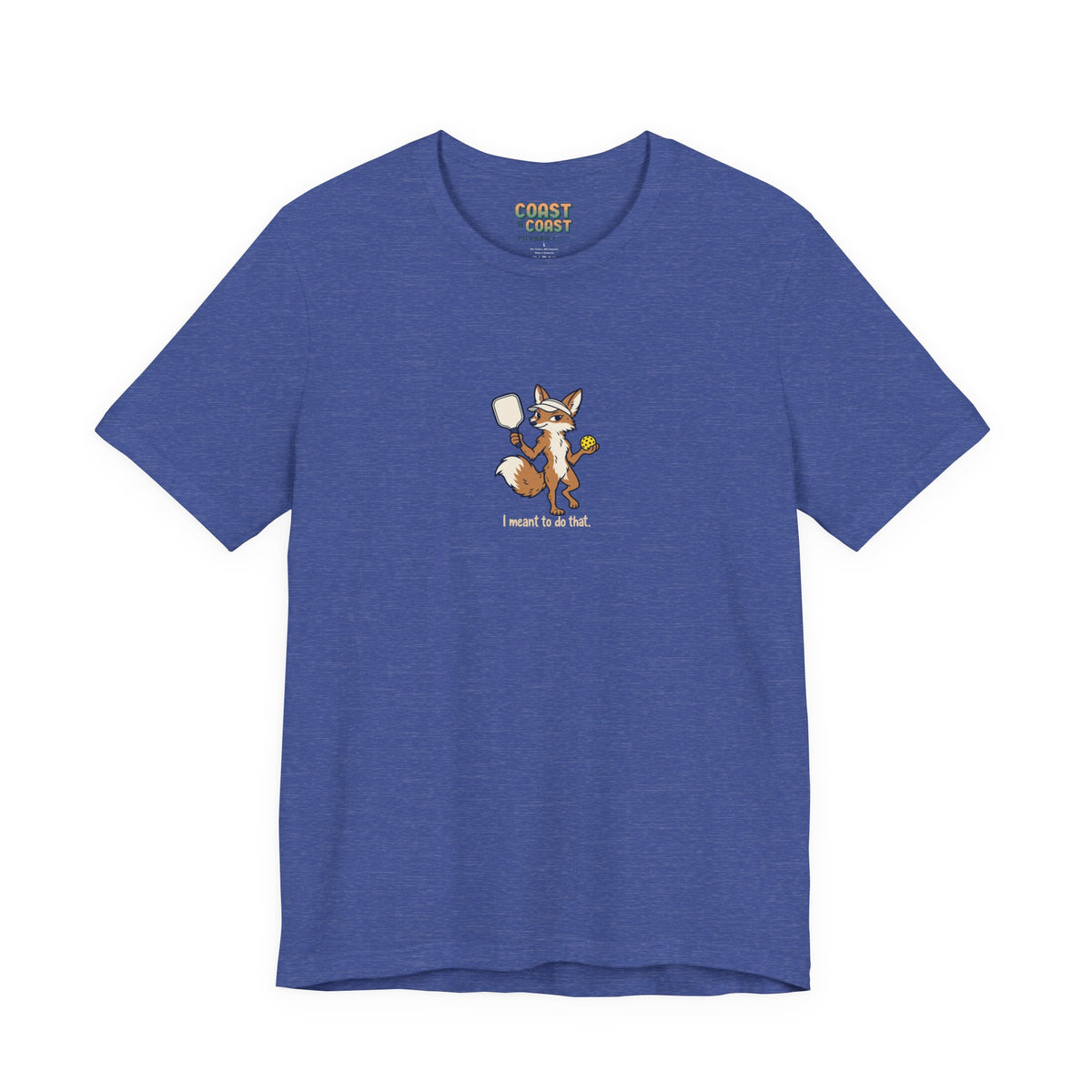 Fox pickleball t-shirt in Heather True Royal