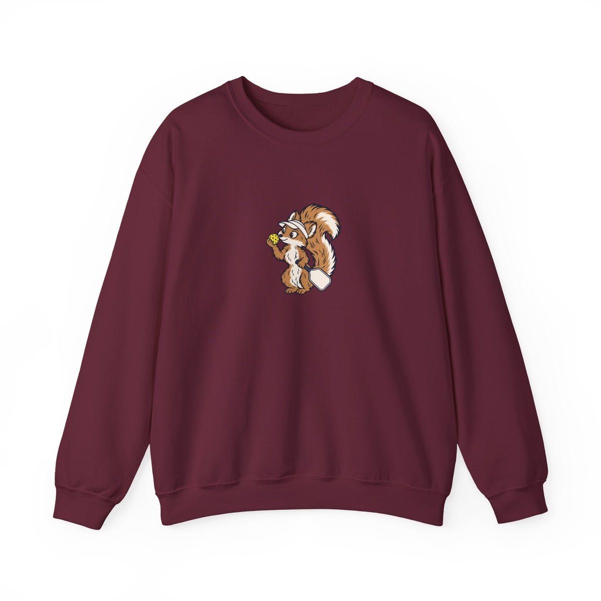 Squirrel pickleball crewneck sweatshirt, Wait, What's the Score?