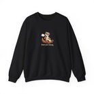 Otter pickleball crewneck sweatshirt in Black
