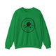 Irish Green pickleball sweatshirt with a circular Pickleball Bainbridge Island, WA 1965 badge logo
